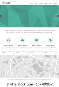 Website Template - Flat Design