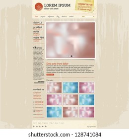 Website template - grunge design