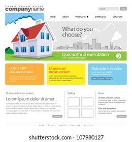 Website Template with home. 960 Grid.