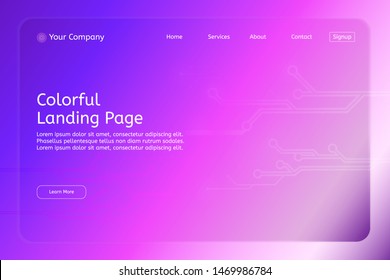 Website template for home page of websites.Vector illustration concept of modern web page design concept layout for you business.Banner new trend.