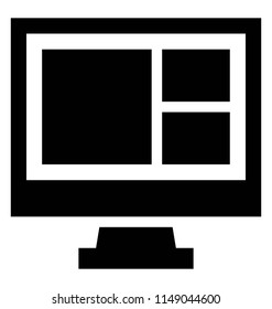 
Website template icon is denoted by squares on mac screen 
