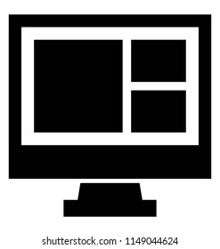 
Website template icon is denoted by squares on mac screen 
