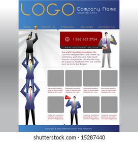 Website-Vorlage für Marketing