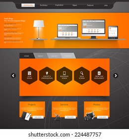  Website Template /Modern Clean Business style/