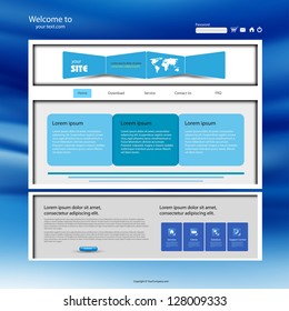 website template, page design easy editable