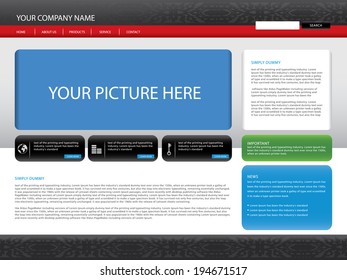 website template with  pattern.