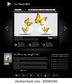 plantilla de sitio web para portafolio personal, fácil de editar