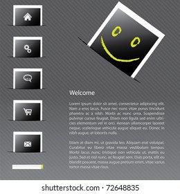 Website template for photo advertising