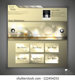  website template - portfolio layout