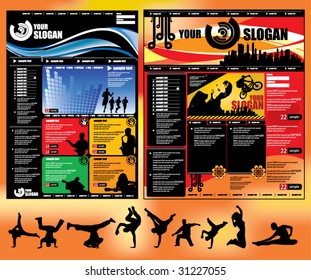 Website template set