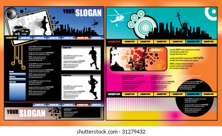 Website template set
