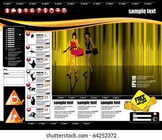 Plantilla de sitio web con tema de compra