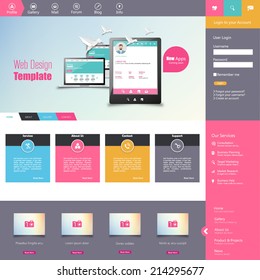 website template for smart phone company 