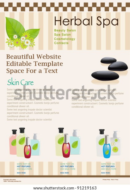 Herbal Beauty Web Template Health Website Templates