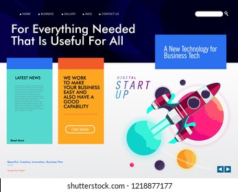 website template for start up manager