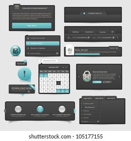 Website template UI elements