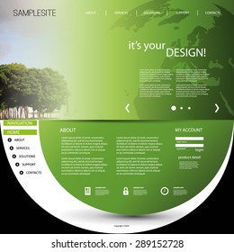 Website Template with Unique Design