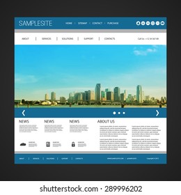 Plantilla de sitio web con diseño único - Línea aérea de Miami