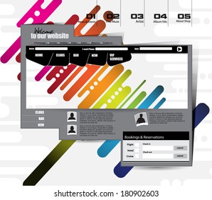 Website Template. Vector
