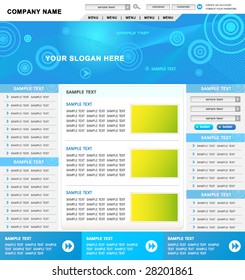 website template vector