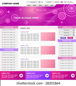 website template vector