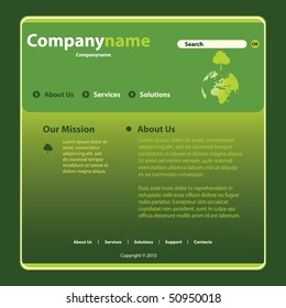 Website Template Vector