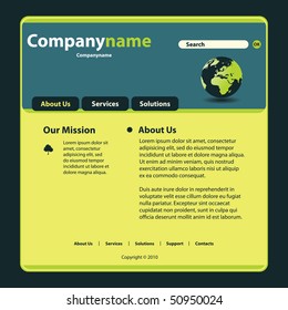 Website Template Vector