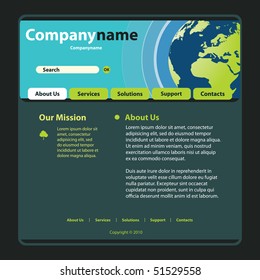 Website Template Vector
