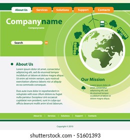 Website Template Vector