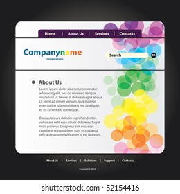 Website Template Vector