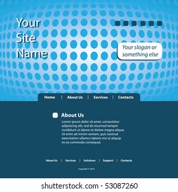 Website Template Vector