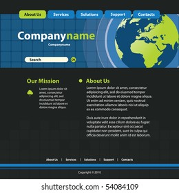Website Template Vector