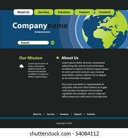 Website Template Vector