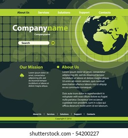 Website Template Vector