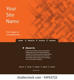 Website Template Vector