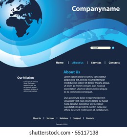 Website Template Vector