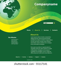 Website Template Vector