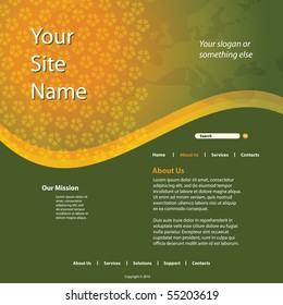 Website Template Vector