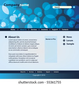 Website Template Vector