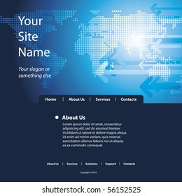 Website Template Vector