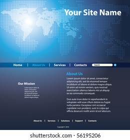 Website Template Vector