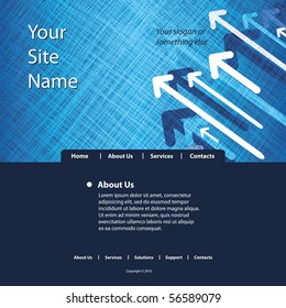 Website Template Vector