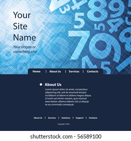 Website Template Vector