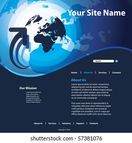 Website Template Vector