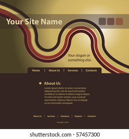 Website Template Vector