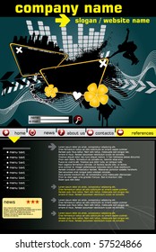 Website Template Vector