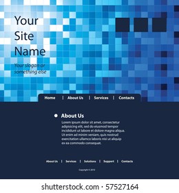 Website Template Vector