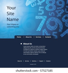 Website Template Vector