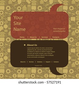 Website Template Vector