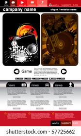 Website Template Vector